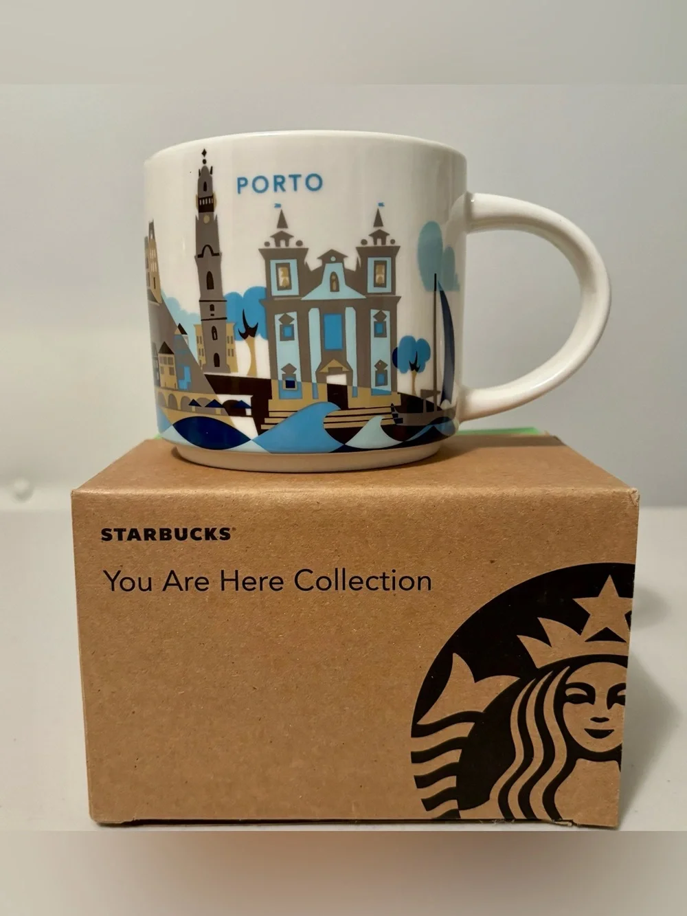 Starbucks Porto Portugal You Are Here Ceramic 14oz Coffee Mug
